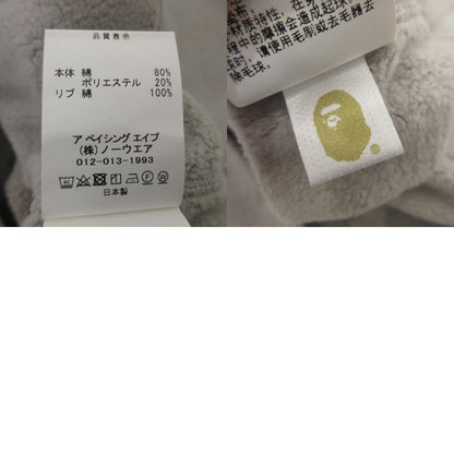 【中古】A BATHING APE | アベイシングエイプ APE HEAD ONE POINT PULLOVER HOODIE パーカー 1J80114005 グレー サイズ：L