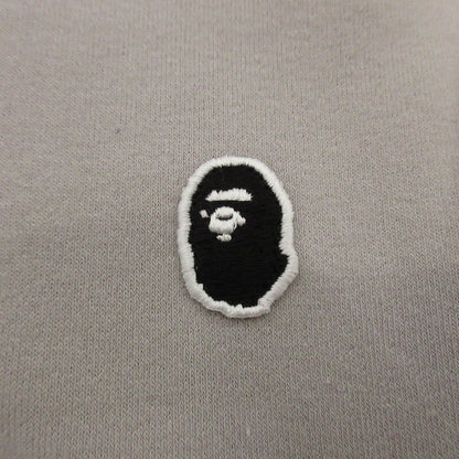【中古】A BATHING APE | アベイシングエイプ APE HEAD ONE POINT PULLOVER HOODIE パーカー 1J80114005 グレー サイズ：L
