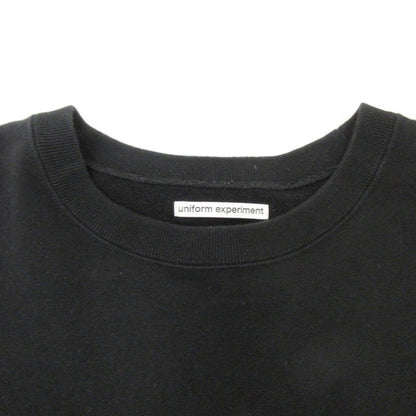 【中古】uniform experiment | ユニフォームエクスペリメント CHENILLE SWEATSHIRT スウェット UE-242024 ブラック サイズ：3