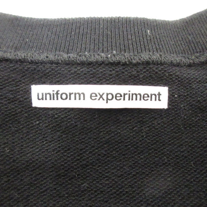 【中古】uniform experiment | ユニフォームエクスペリメント CHENILLE SWEATSHIRT スウェット UE-242024 ブラック サイズ：3