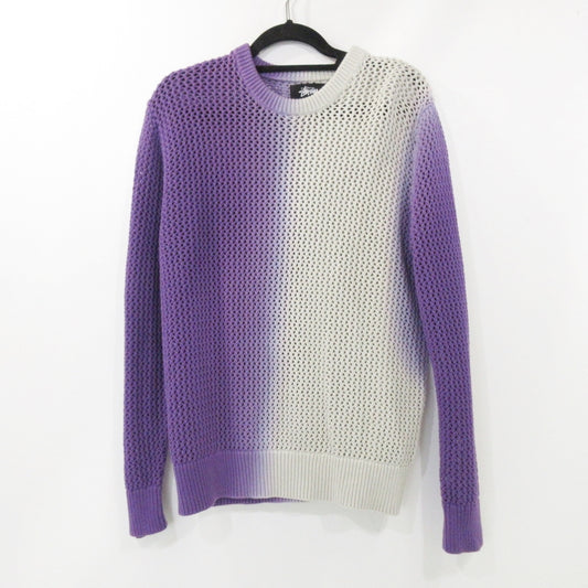 【中古】STUSSY | ステューシー Dyed Loose Guage Sweater セーター 117196 パープル サイズ：M