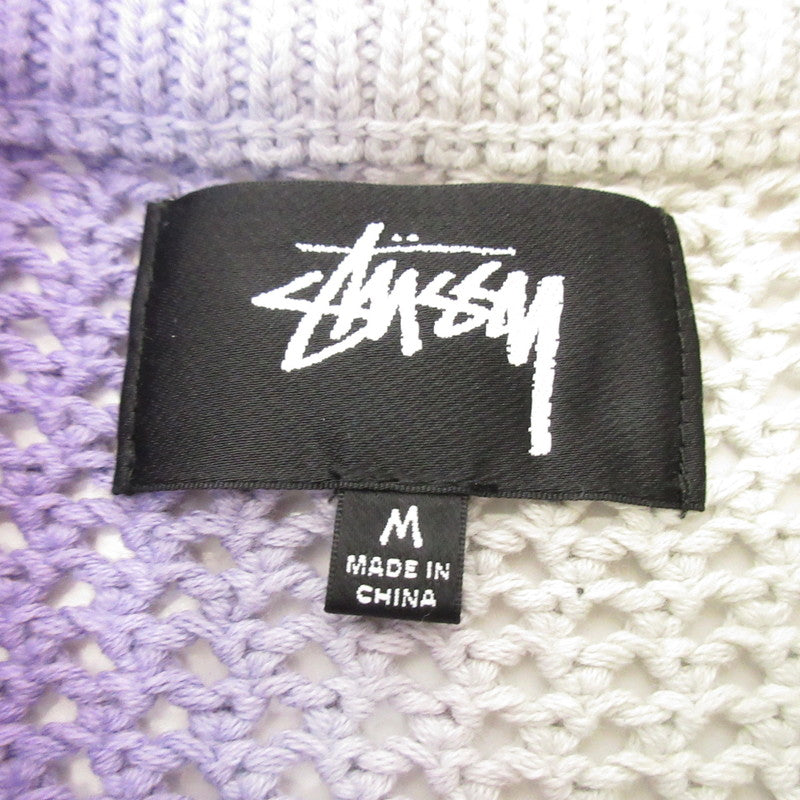 【中古】STUSSY | ステューシー Dyed Loose Guage Sweater セーター 117196 パープル サイズ：M