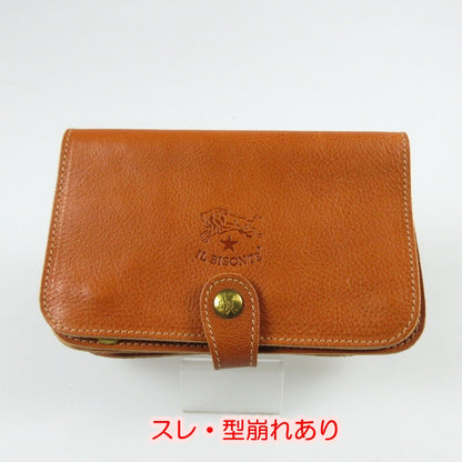 【中古】IL BISONTE | イルビゾンテ ポーチ キャメル