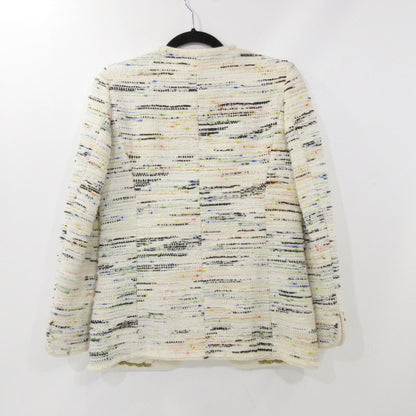 【中古】BALLSEY | ボールジー コットンナイロンツイードノーカラージャケット その他アウター 11-07-81-07131 ホワイト サイズ：36