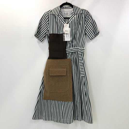 【中古】Maison Margiela | メゾンマルジェラ Awning Popeline Shirt Dress with Patches ワンピース S51CU0263 マルチカラー サイズ：38