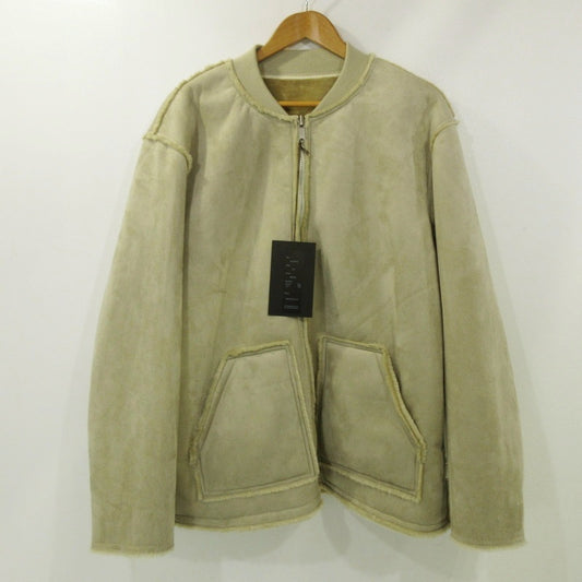 【中古】ACANTHUS | アカンサス ファームートンジャケット ブルゾン JK2406 ベージュ サイズ：XL