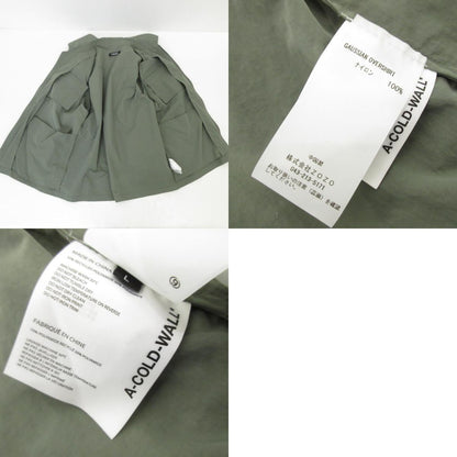 【中古】A-COLD-WALL | アコールドウォール GAUSSIAN OVERSHIRT ナイロンジャケット ACWMSH068 オリーブ サイズ：L