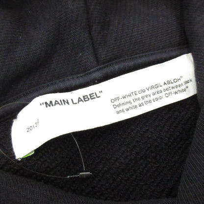 【中古】OFF-WHITE | オフホワイト パーカー OMBB034E19D25007 ブラック サイズ：M