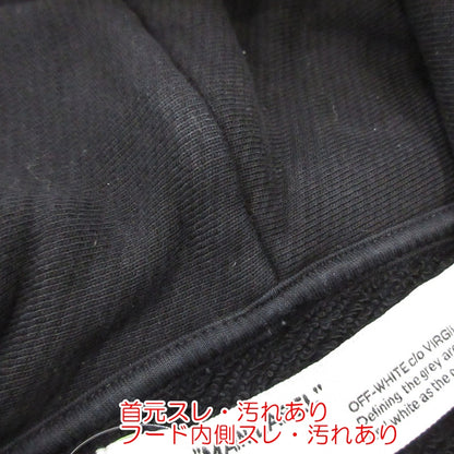 【中古】OFF-WHITE | オフホワイト パーカー OMBB034E19D25007 ブラック サイズ：M