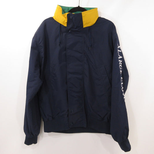 【中古】X-LARGE | エクストララージ NYLON SAILING JACKET ナイロンジャケット 101243021009 ネイビー サイズ：M