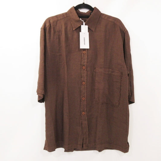 【中古】 Stefano 半袖シャツ 410161354035 ブラウン サイズ：50