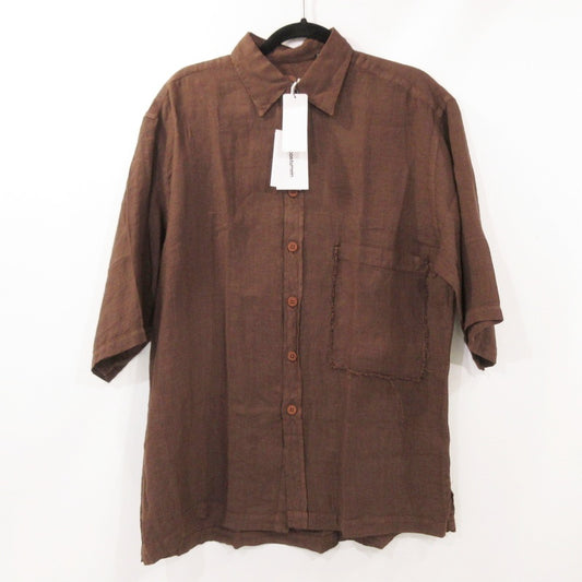 【中古】 Stefano 半袖シャツ 410161354035 ブラウン サイズ：48