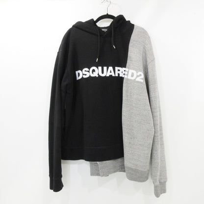 【中古】DSQUARED2 | ディースクエアード バイカラードッキング パーカー S74GU0505 サイズ：XL