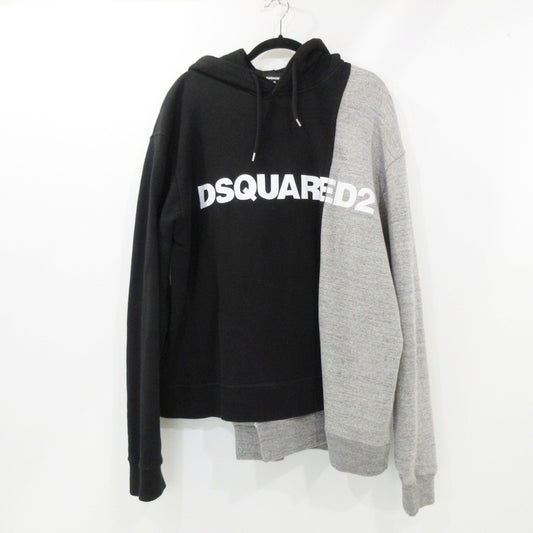 【中古】DSQUARED2 | ディースクエアード バイカラードッキング パーカー S74GU0505 サイズ：XL