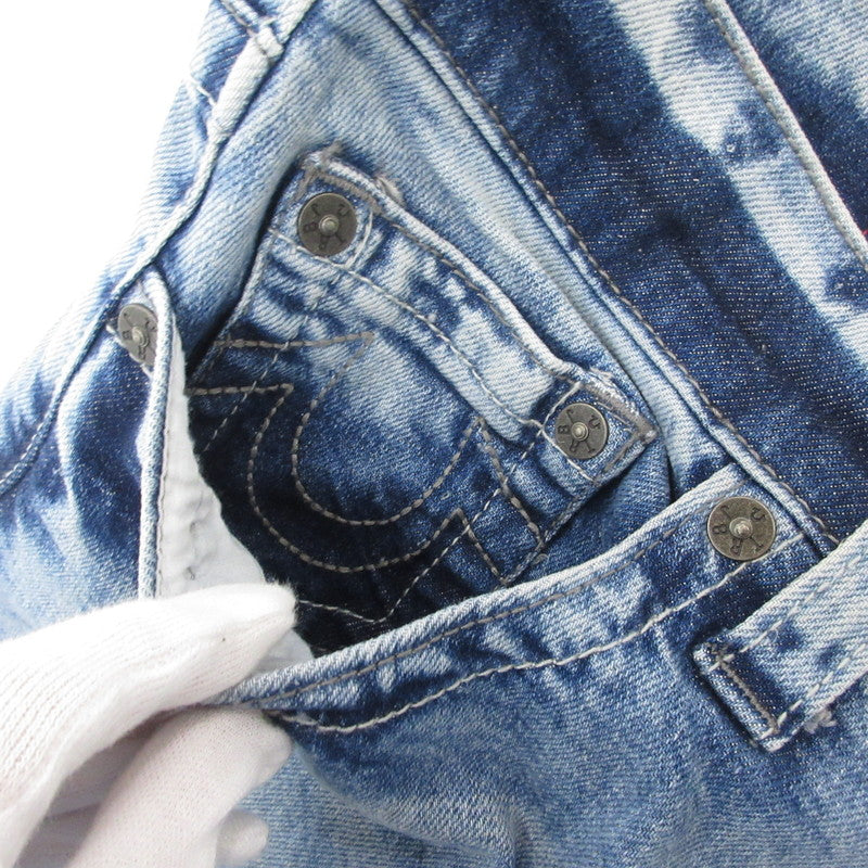 【中古】TRUE RELIGION | トゥルーレリジョン ROCCO NO FLAP SN W/RIPS デニムパンツ 107067-IXCR ブルー