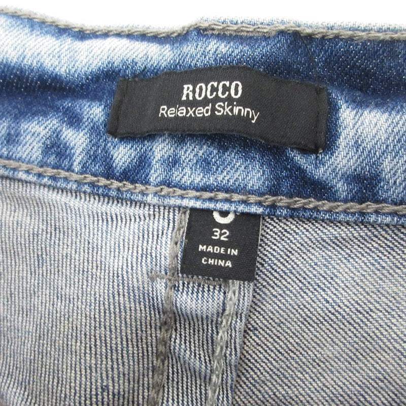 【中古】TRUE RELIGION | トゥルーレリジョン ROCCO NO FLAP SN W/RIPS デニムパンツ 107067-IXCR ブルー