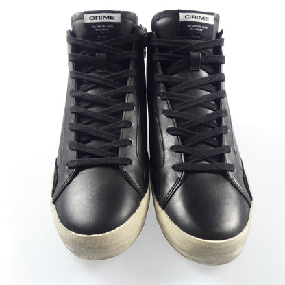 【中古】 DISTRESSED HIGH スニーカー 18070AA6.20 ブラック 26.5cm