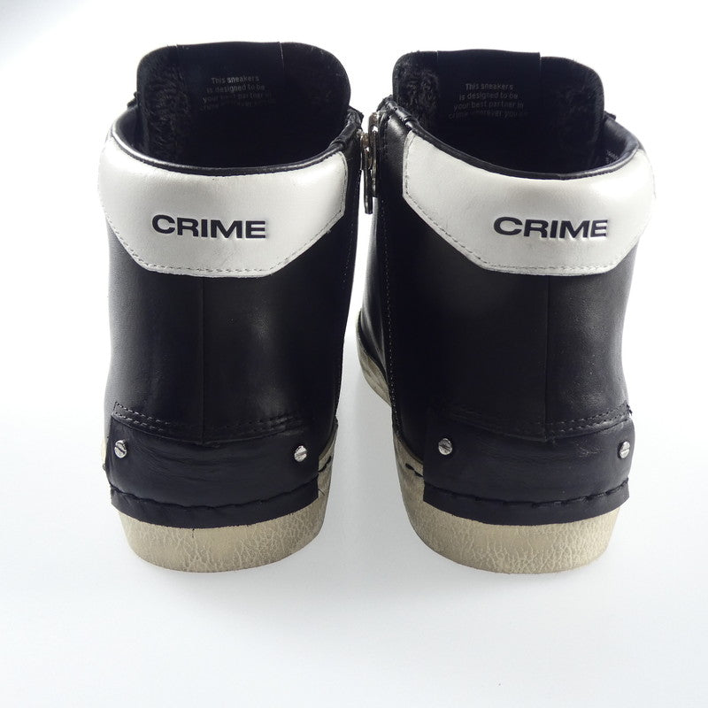 【中古】 DISTRESSED HIGH スニーカー 18070AA6.20 ブラック 26.5cm