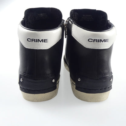 【中古】 DISTRESSED HIGH スニーカー 18070AA6.20 ブラック 26.5cm