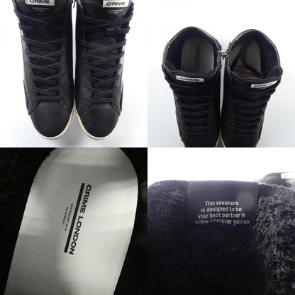 【中古】 DISTRESSED HIGH スニーカー 18070AA6.20 ブラック 26.5cm