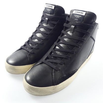 【中古】 DISTRESSED HIGH スニーカー 18070AA6.20 ブラック 26.5cm