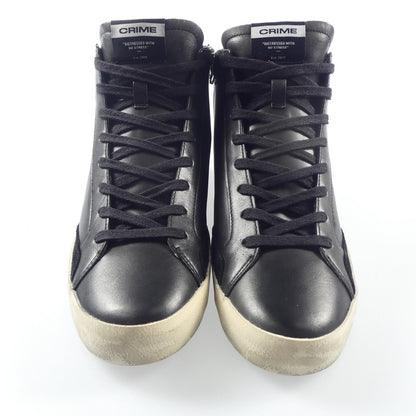 【中古】 DISTRESSED HIGH スニーカー 18070AA6.20 ブラック 26.5cm