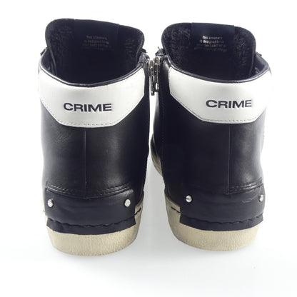 【中古】 DISTRESSED HIGH スニーカー 18070AA6.20 ブラック 26.5cm