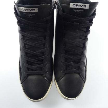 【中古】 DISTRESSED HIGH スニーカー 18070AA6.20 ブラック 26.5cm