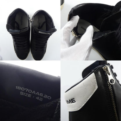 【中古】 DISTRESSED HIGH スニーカー 18070AA6.20 ブラック 26.5cm
