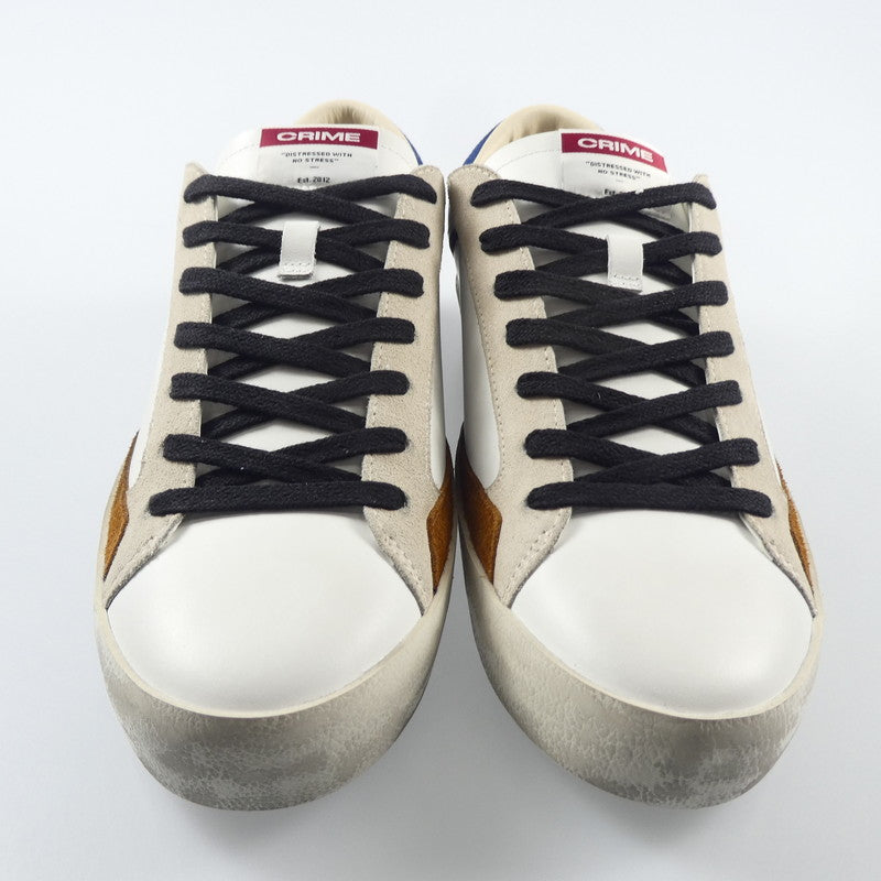 【中古】 DISTRESSED スニーカー 18004AA6.10 ホワイト 27.5cm