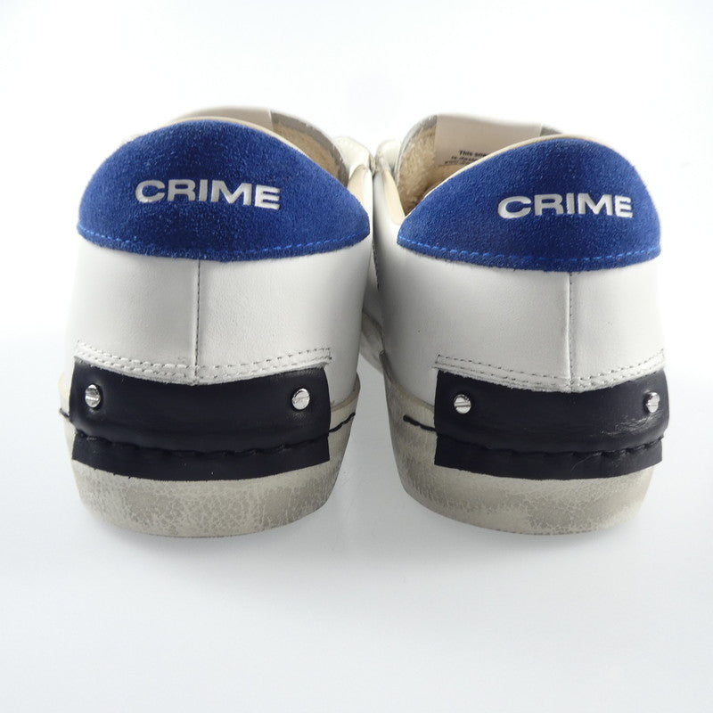 【中古】 DISTRESSED スニーカー 18004AA6.10 ホワイト 27.5cm