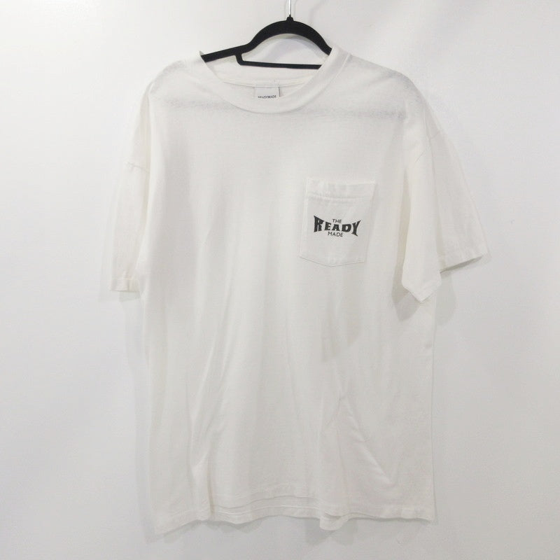 【中古】READYMADE | レディメイド SS T-SHIRT POCKET 半袖Ｔシャツ RE-CO-WH-00-00-277 ホワイト サイズ：L