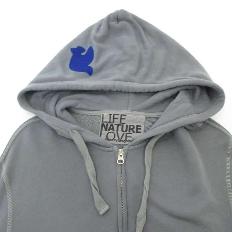 【中古】FREE CITY(聖林公司) | フリーシティ SUPERFLUFF LUX ZIP HOODIE パーカー グレー サイズ：3