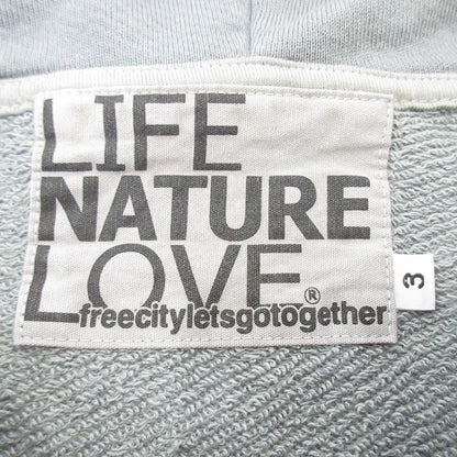 【中古】FREE CITY(聖林公司) | フリーシティ SUPERFLUFF LUX ZIP HOODIE パーカー グレー サイズ：3