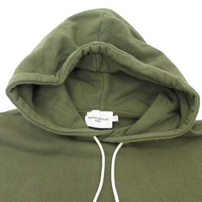 【中古】MAISON KITSUNE | メゾンキツネ GREY FOX HEAD PATCH CLASSIC HOODIE パーカー JM00312KM0001 グリーン サイズ：M