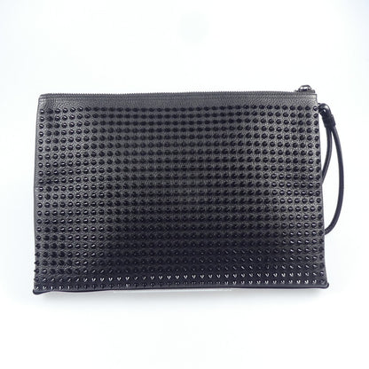 【中古】Christian Louboutin | クリスチャンルブタン KALOUPOUCH CALF EMPIRE/SPIKES クラッチバッグ 1195035 ブラック