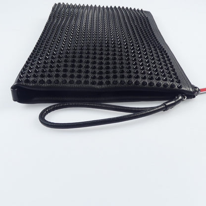 【中古】Christian Louboutin | クリスチャンルブタン KALOUPOUCH CALF EMPIRE/SPIKES クラッチバッグ 1195035 ブラック