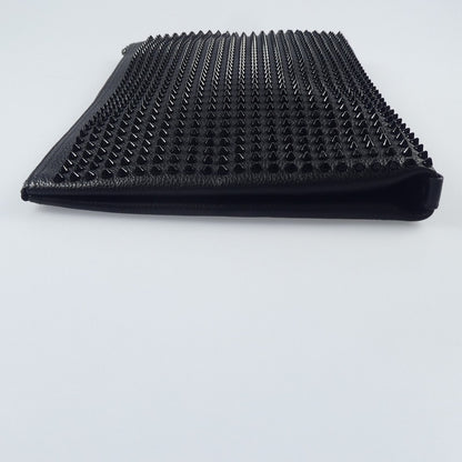 【中古】Christian Louboutin | クリスチャンルブタン KALOUPOUCH CALF EMPIRE/SPIKES クラッチバッグ 1195035 ブラック