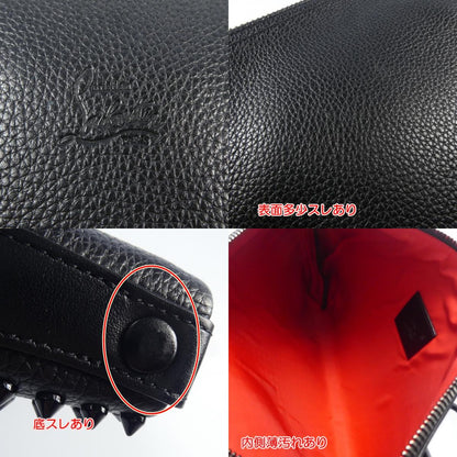 【中古】Christian Louboutin | クリスチャンルブタン KALOUPOUCH CALF EMPIRE/SPIKES クラッチバッグ 1195035 ブラック
