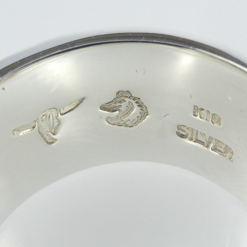 【中古】TADY&KING | タディアンドキング 平打ちリングGPロングホーン リング・指輪 サイズ:#9 シルバー