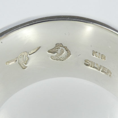 【中古】TADY&KING | タディアンドキング 平打ちリングGPロングホーン リング・指輪 サイズ:#9 シルバー