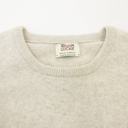 【中古】 LAMBSWOOL CREW KNIT セーター アイボリー
