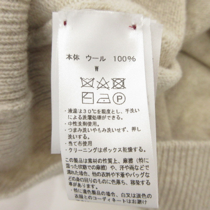 【中古】 LAMBSWOOL CREW KNIT セーター アイボリー