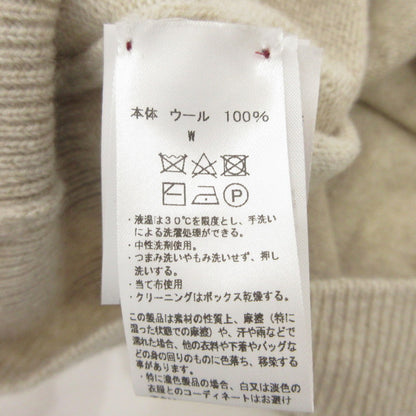 【中古】 LAMBSWOOL CREW KNIT セーター アイボリー