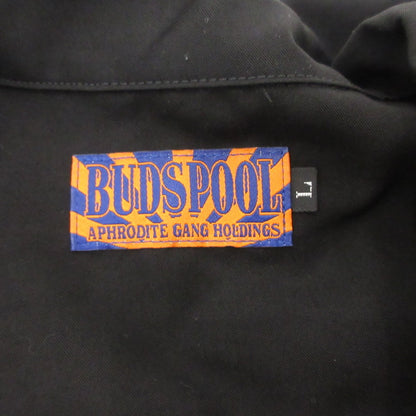【中古】APHRODITE GANG | アプロディーテギャングアフロディーテギャング LOGO L/S OPEN COLLAR SHIRT 半袖シャツ ブラック サイズ：L