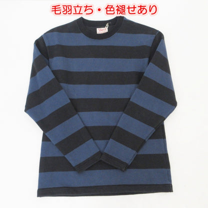 【中古】BUCO(REAL McCOY'S) | ブコ STRIPE RACING JERSEY スウェット BC18104 ネイビー サイズ：M