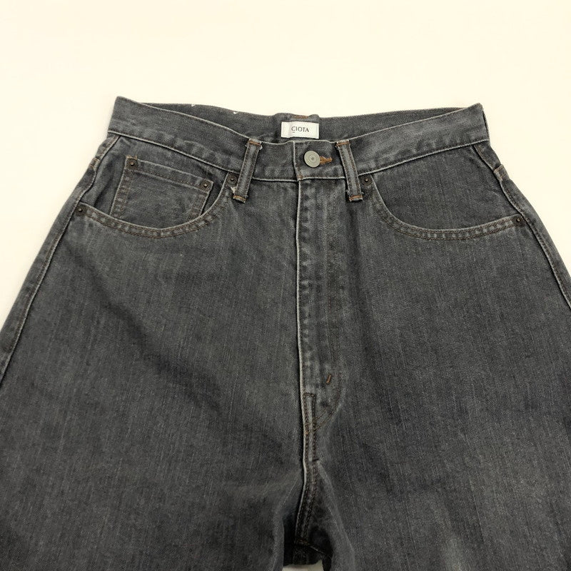 【中古】CIOTA(1LDKコーナー) | シオタ スビンコットン13,5ozハイウエストデニム デニムパンツ PTL-18MG グレー