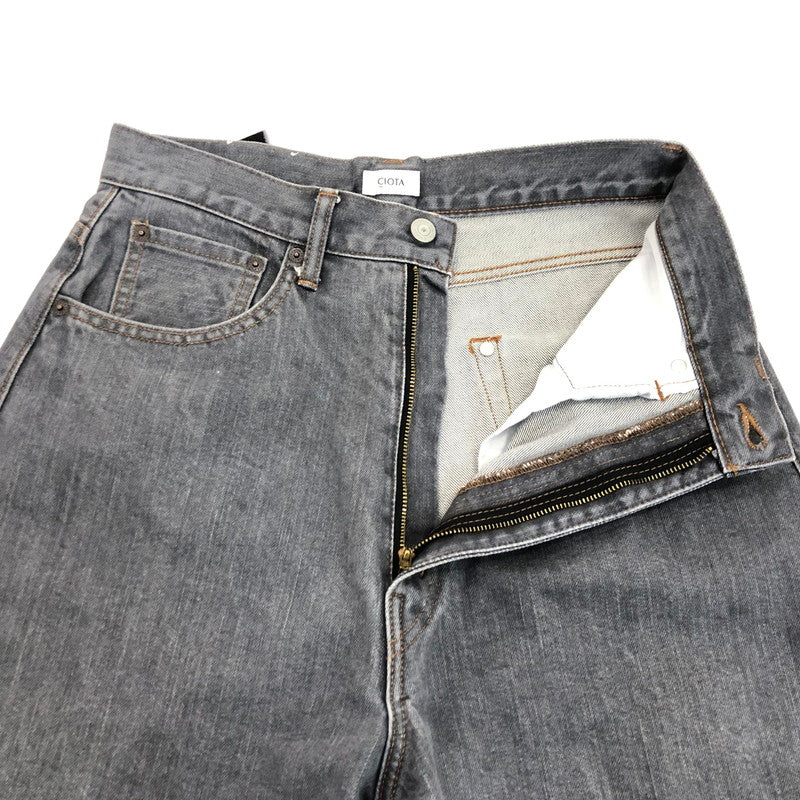 【中古】CIOTA(1LDKコーナー) | シオタ スビンコットン13,5ozハイウエストデニム デニムパンツ PTL-18MG グレー