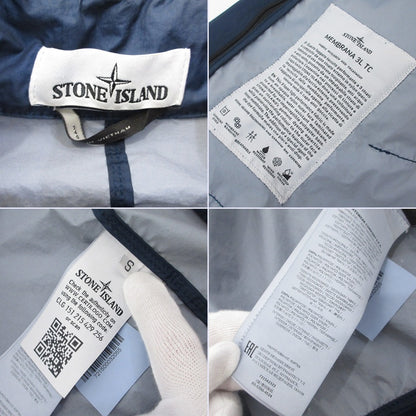 【中古】STONE ISLAND | ストーンアイランド 3L TC TWIN ZIP FUNNEL NECK JACKET ナイロンジャケット 721542323 ネイビー サイズ：S