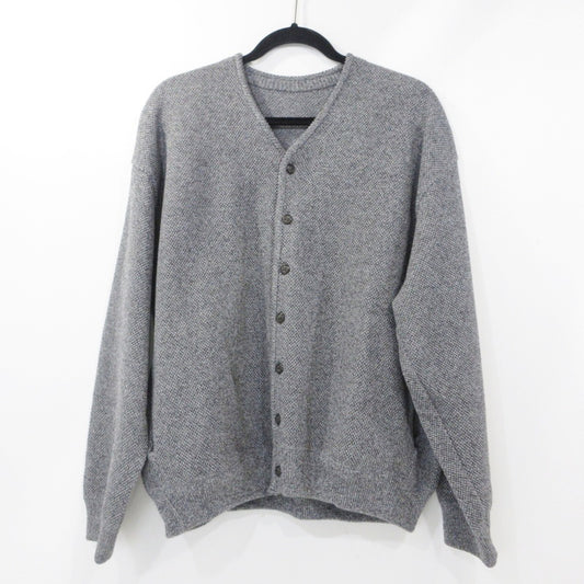 【中古】crepuscule | クレプスキュール Moss Stitch V-neck Cardigan カーディガン 2403-033 グレー サイズ：2